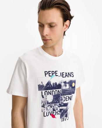 Pepe Jeans Miles Tricou Alb