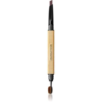 Revolution PRO Rockstar creion dermatograf cu două capete pentru sprâncene cu pensula culoare Chocolate 0,25 g