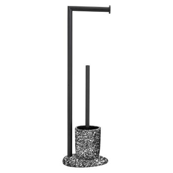 Set toaletă Wenko Terrazzo, negru