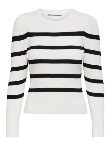 ONLY Pulover pentru femei ONLSALLY 15251029 Cloud Dancer stripes M