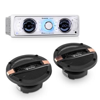 Auna MD-170-BT CAR-HIFI-SET, autoradio + difuzor pe 4 căi, MP3, USB, SD, BT