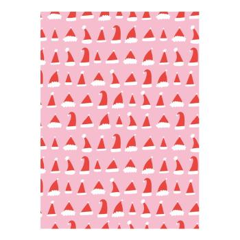 5 coli de hârtie de împachetat eleanor stuart Santa Hats, 50 x 70 cm