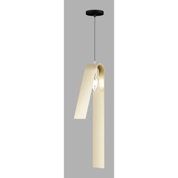 Lustră neagră/aurie cu abajur din metal Fold – Squid Lighting