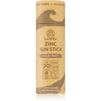 Suntribe Sports Zinc Stick baton de protecție minerală pe zonele sensibile plaja SPF 30 Mud Tint 30 g