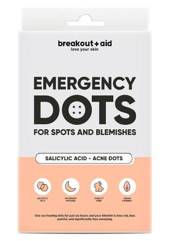 Breakout+aid Plasture pentru acnee cu acid salicilic Emergency Dots 48 buc.