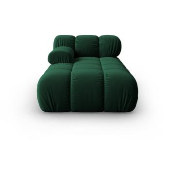 Șezlong verde cu tapițerie din catifea (colț stânga) Bellis – Micadoni Home