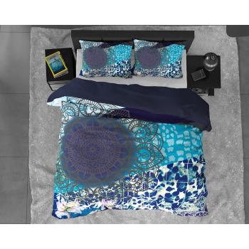 Lenjerie de pat din bumbac satinat, pentru pat de o persoană DH Satin Wild Imara, 140 x 200 cm