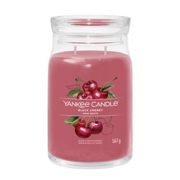 Yankee Candle Lumânare aromatică Signature sticlă mare Black Cherry 567 g