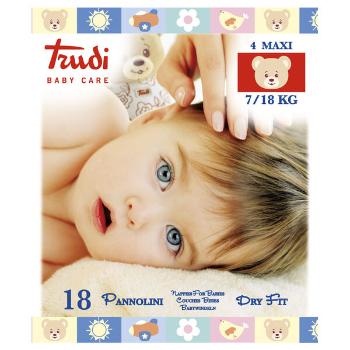 Trudi Scutecele Fit uscate, cu un strat de dimensiune moale perforat Maxi 7-18 kg 18 buc