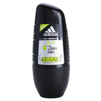 Adidas Cool & Dry 6 in 1 antiperspirant roll-on pentru bărbați 50 ml