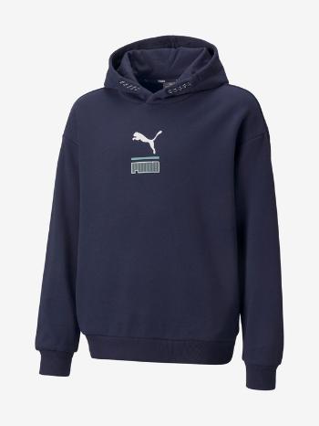 Puma Alpha Hoodie Hanorac pentru copii Albastru