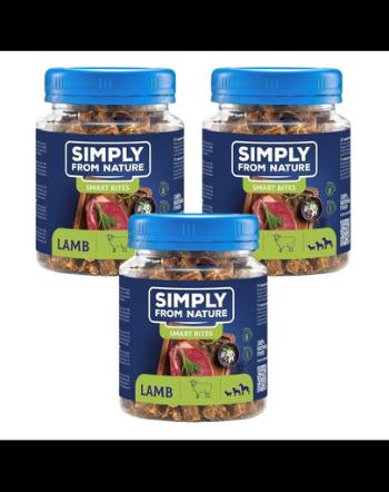 SIMPLY FROM NATURE Smart Bites Recompensa miel, pentru caini 3x130 g