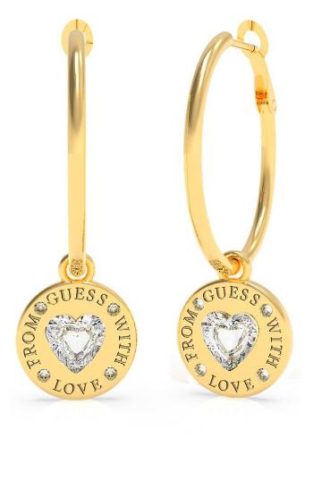 Guess Cercei eleganți placați cu aur 2in1 From Guess With Love UBE70034