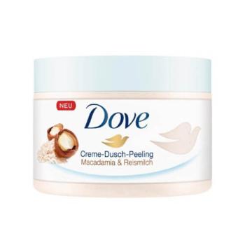 Dove Scrub de corp cu un conţinut bogat de ingrediente nutritive (Exfoliating Body Scrub Crushed Macadamia & Rice Milk) 225 ml