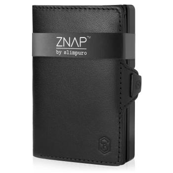 Slimpuro ZNAP, portofel subțire, 8 cărți, compartiment pentru monede, 8,9 × 1,5 × 6,3 cm (L × Î × l), protecție RFID