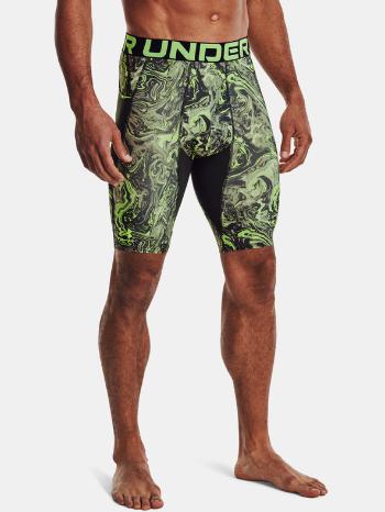 Under Armour UA HG Armour Print Long Pantaloni scurți Verde