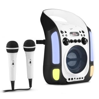 Auna Kara Illumina Karaoke mobil CD MP3 USB LED2 x microfoane negru