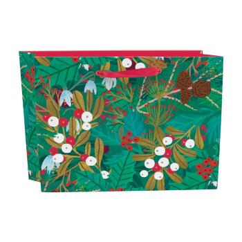 Pungă de cadouri 35x14,5 cm  cu model de Crăciun Winter Foliage – Roger la Borde