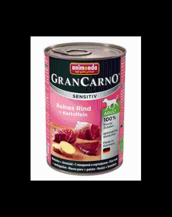 ANIMONDA Grancarno Sensitive Hrana umeda cu carne de vita si cartofi pentru cainii adulti 800 g