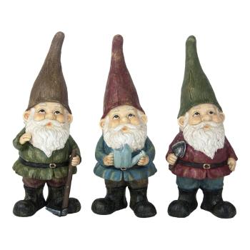 Statuete de grădină 3 buc. din polirășină Gnome – Esschert Design