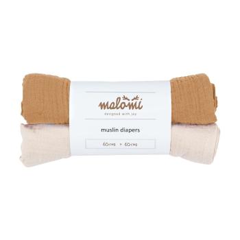 Scutece 2 buc. din muselină Muslin – Malomi Kids