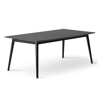 Masă de dining neagră extensibilă cu blat negru 100x210 cm Meza – Hammel Furniture