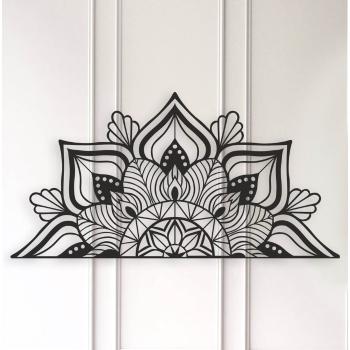 Decorațiune de perete din metal Kate Louise Mandala, negru