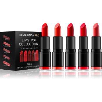 Revolution PRO Lipstick Collection set de rujuri 5 bucati culoare Reds 5 buc