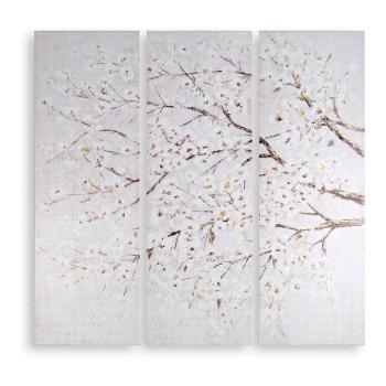 Tablou de perete din 3 piese Art for the home Blossom Tree