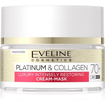 Eveline Cosmetics Platinum & Collagen cremă-mască pentru regenerare 70+ 50 ml