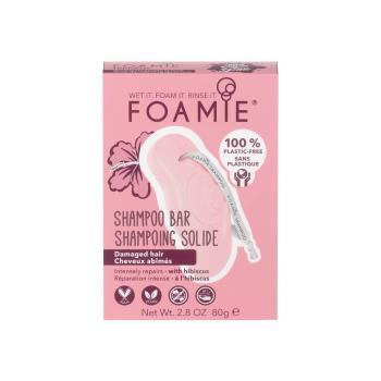 Foamie Șampon pentru păr deteriorat Hibiskiss (Shampoo Bar) 80 g