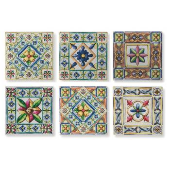 Set 6 suporturi pentru pahare din ceramică VDE Tivoli 1996 Costiera