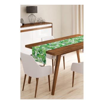 Napron din microfibră pentru masă Minimalist Cushion Covers Green Jungle Leaves, 45 x 145 cm