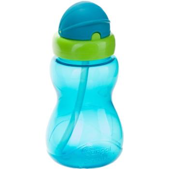 Canpol babies Sport Cup biberon pentru copii cu pai 12m+ Blue 270 ml