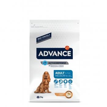 ADVANCE Adult Medium, M, Pui, hrană uscată câini, 3kg