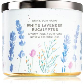 Bath & Body Works White Lavender Eucalyptus lumânare parfumată 411 g