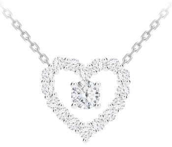 Preciosa Romanticcolier de argint First Love cu zirconiu cubic Preciosa 5302 00