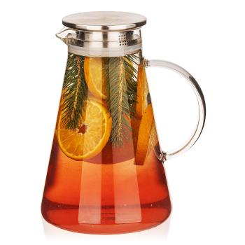 Carafă din sticlă 4Home cu capac Jug Hot&Cool, 1,8 l