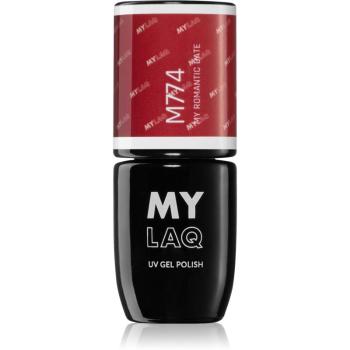 MYLAQ UV Gel Polish lac de unghii sub forma de gel culoare My Romantic Date 5 ml