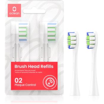 OClean Brush Head Plaque Control capete de schimb pentru periuta de dinti 2 pc P1C1 W02 White