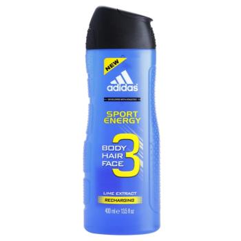 Adidas A3 Sport Energy Gel de duș pentru bărbați 3 in 1 400 ml