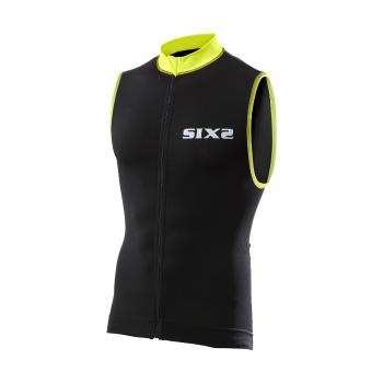 Six2 BIKE2 STRIPES tricou - black/yellow 