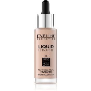 Eveline Cosmetics Liquid Control fond de ten lichid  pipeta culoare 020 Rose Beige 32 ml