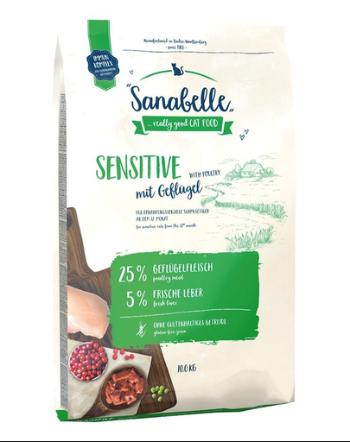 BOSCH Sanabelle Sensitive Hrana uscata cu pasare pentru pisici adulte 20 kg (2 x 10 kg)