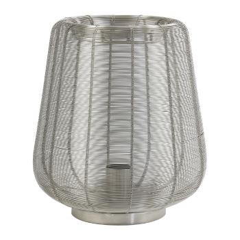 Veioză gri cu abajur din metal (înălțime 31,5 cm) Adeta – Light & Living