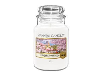 Yankee Candle Lumânare aromatica Classic mare Sakura Blossom Festival 625 g