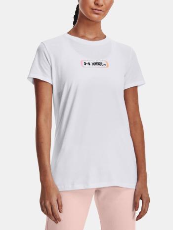 Under Armour UA Gradient Pill SS Tricou Alb