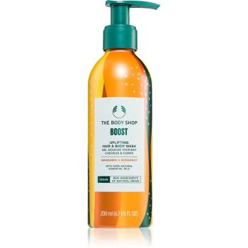 The Body Shop Bath and Body Hair & Body Wash șampon de par si de corp Mandarin & Bergamot 200 ml