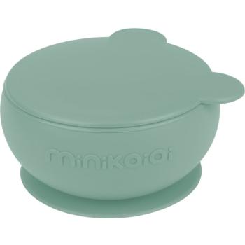 Minikoioi Suction Bowl bol din silicon cu ventuză River Green 1 buc