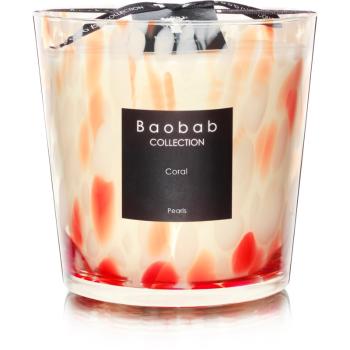Baobab Pearls Coral lumânare parfumată 8 cm